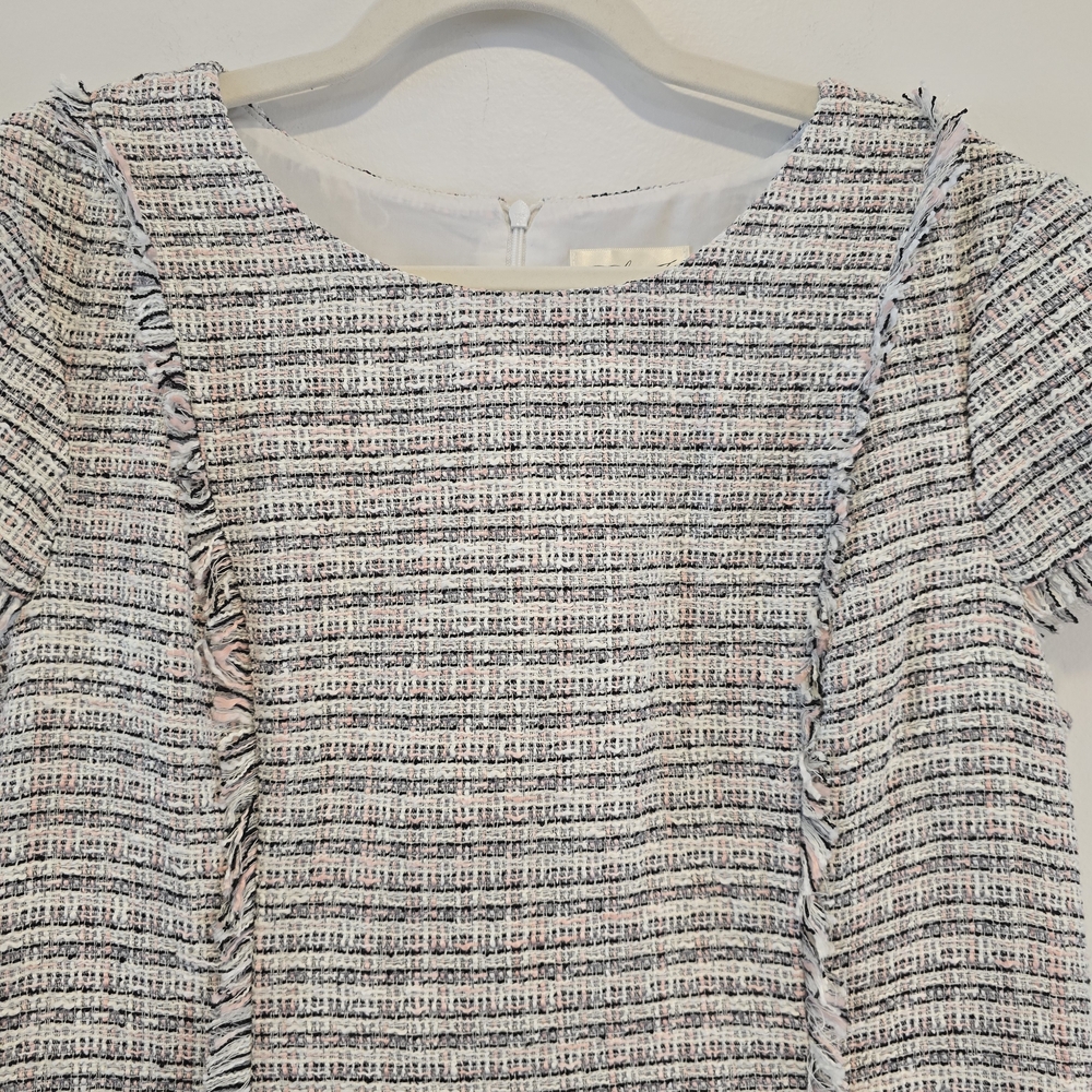 Eliza J Cap Sleeve Bouclé A-Line Dress Size 16 Nwt - Picture 8 of 15